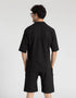 JACQUARD PANELLED POCKET SHORTS
